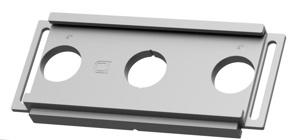 Replacement Center Section Template 8" Widespread - 6061 Aluminum
